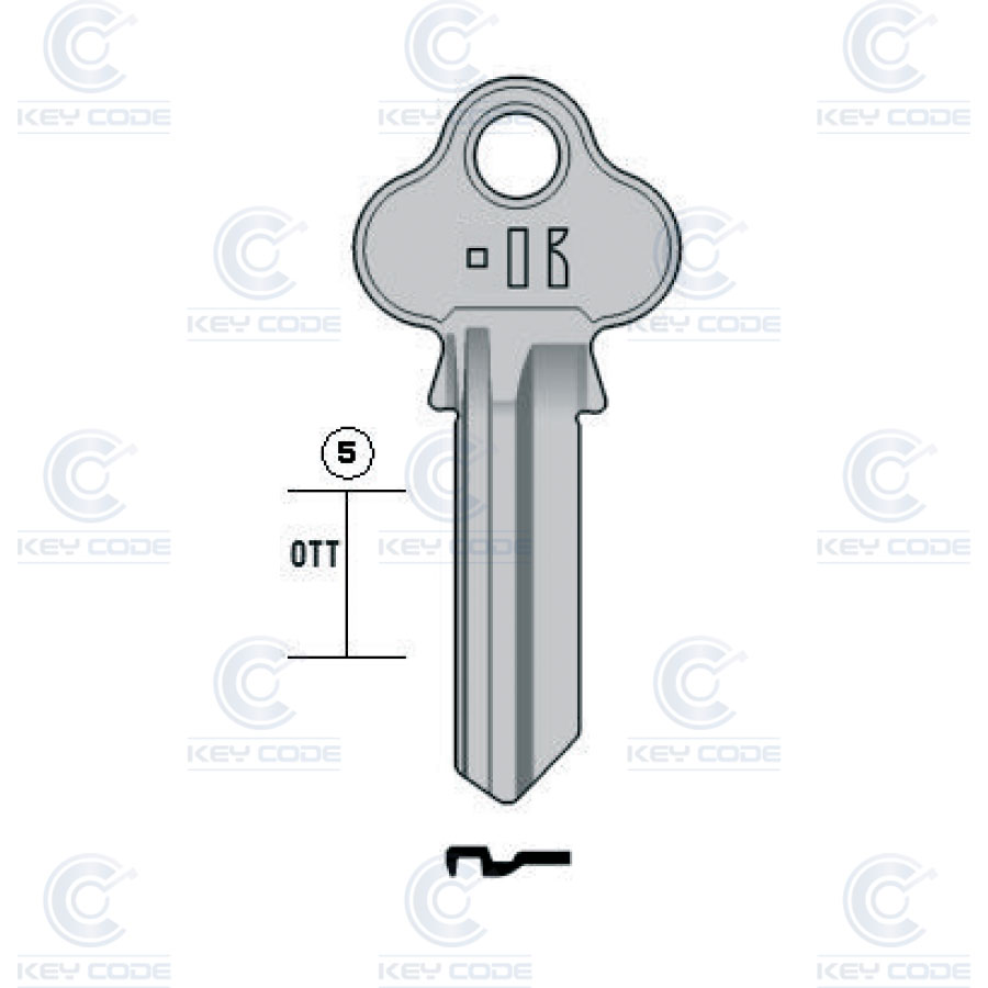 KEYLINE KEY LOCKWOOD LKW5 (LW4, LWO-1D)