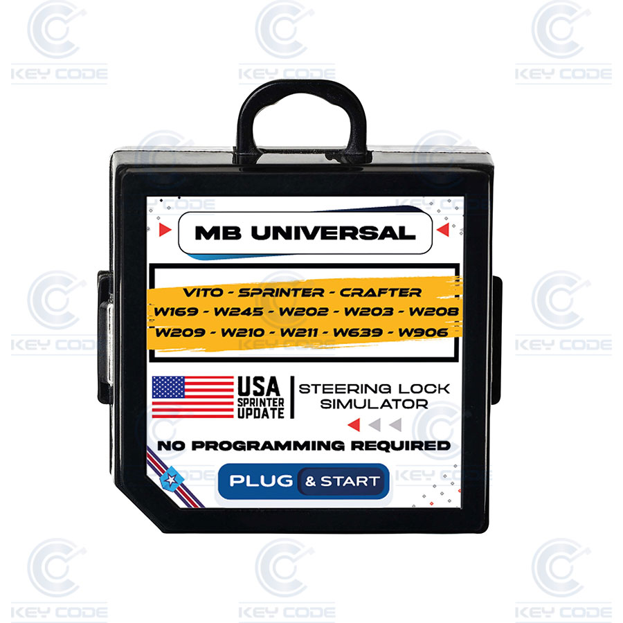 EMULATEUR DE BLOQUAGE DE DIRECTION UNIVERSEL POUR ESL ET ELV DE MERCEDES VITO, SPRINTER, CRAFTER, W169, W245, W202, W203, W208, W209, W210, W211, W639, W906