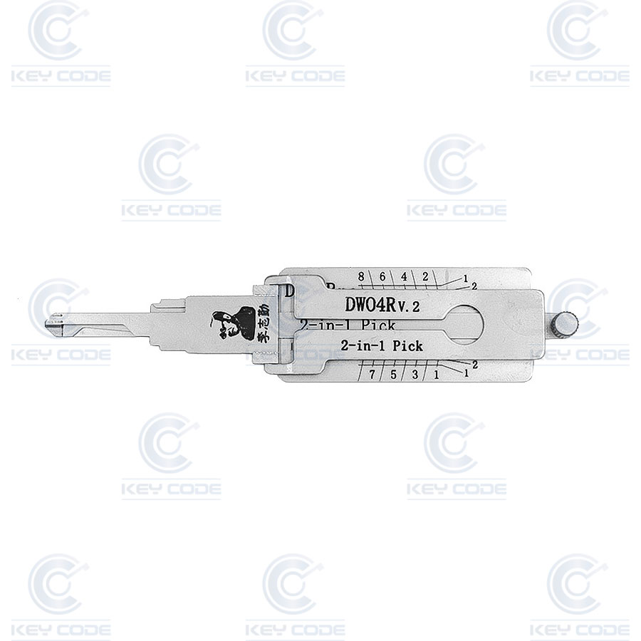 GANZUA LISHI 2 EN 1 DWO4R GM / ANTIREFLEJO
