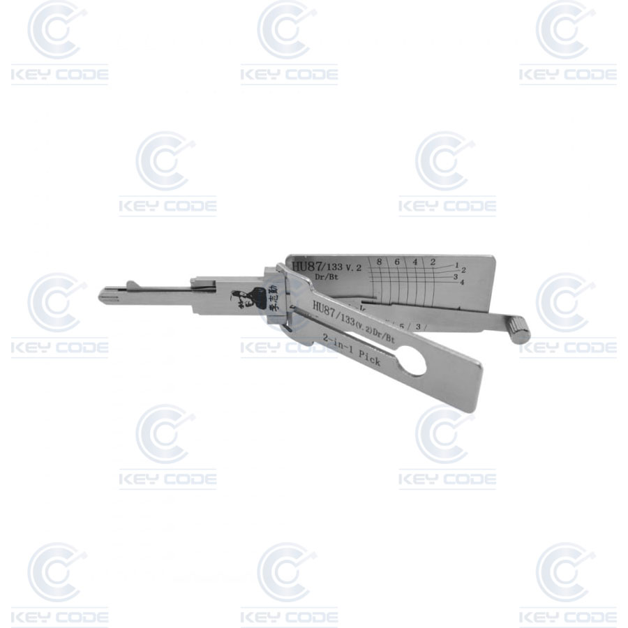 LISHI PICK DECODER  2 IN 1 FOR SCANIA SUZUKI HU87, HU133 SWIFT (10 CUTS) / ANTIGLARE