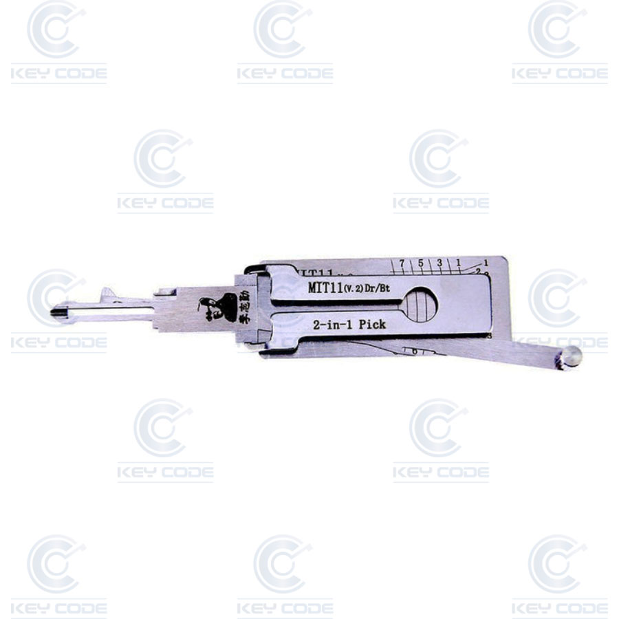 CROCHET LISHI 2 EN 1 POUR MITSUBISHI MT11R (UNIQUEMENT PORTE) / ANTIREFLETS