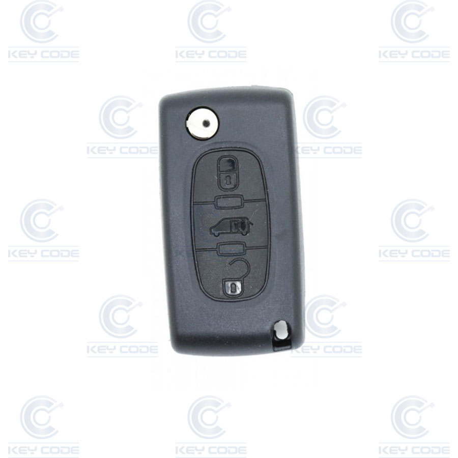 [PECS3B-VAN-S] CARCASA MANDO PSA JUMPY SCUDO HU83 - PILA EN CARCASA SIN LOGO