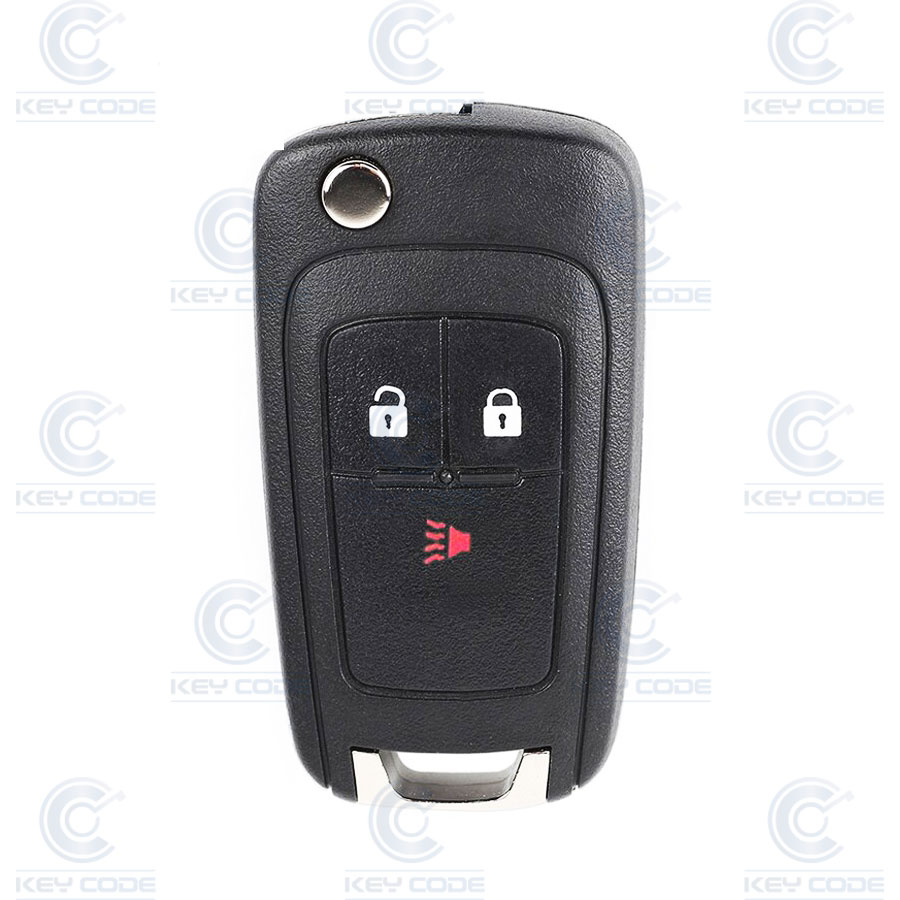 CHEVROLET FLIP REMOTE 3 BUTTONS FOR SPARK (+2013) (GM94543201) 8E CHIP, 433 Mhz  