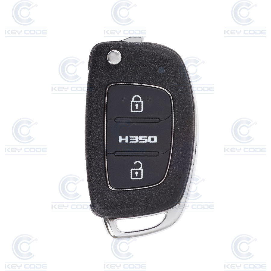 MANDO PLEGABLE 2 BOTONES HYUNDAI H350 (9581059300) CRYPTO 40-80 BITS ID 6D-60 433 Mhz FSK - ORIGINAL