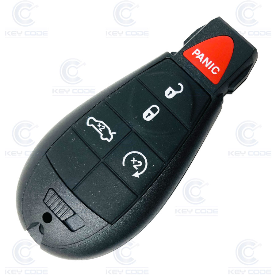 FOBIK KEYLESS REMOTE  5 BUTTONS FOR CHRYSLER JEEP DODGE PCF7953 / HITAG 2 / 46 CHIP  433 Mhz ASK 