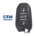 COMANDO KEYLESS OPEL DE 3 BOTÕES PARA GRANDLAND (98390645ZD) HITAG AES NCF29A1 433MHZ - ORIGINAL -