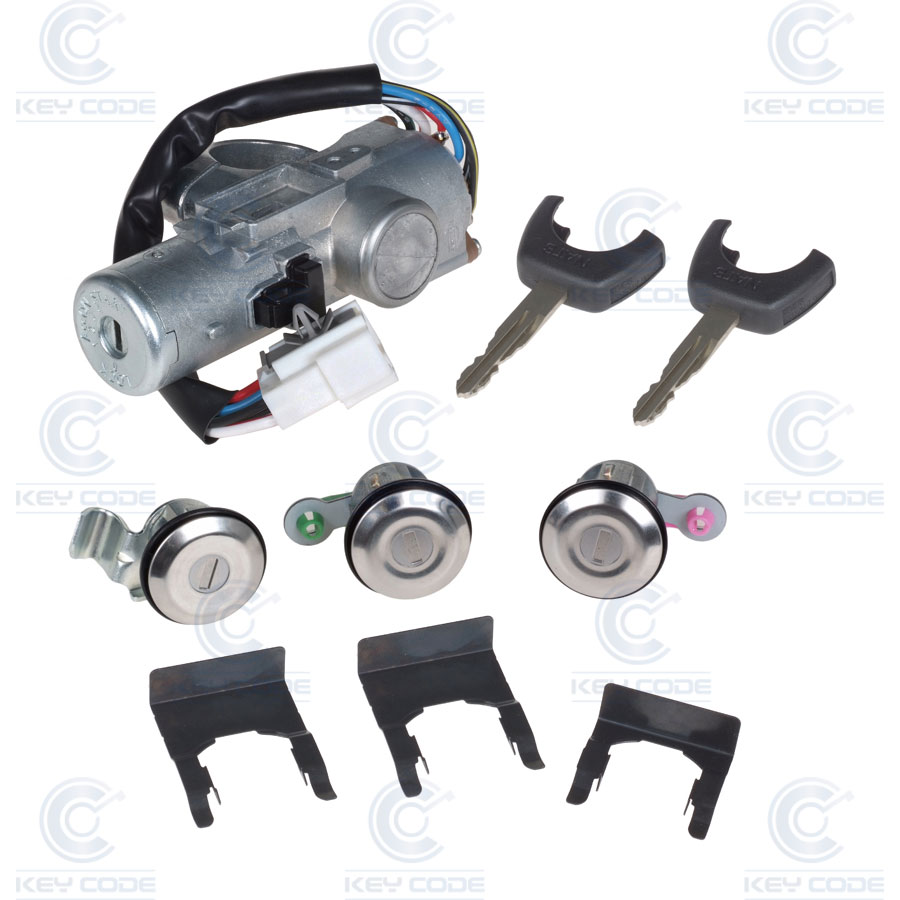 JUEGO DE CERRADURAS DE NISSAN PARA ALMERA TINO, NAVARA (2003) (K9810VK40A) NI14 - ORIGINAL -