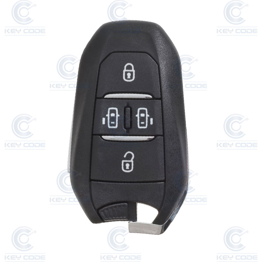 PSA 4 BUTTONS FLIP REMOTE FOR JUMPY, SPACETOURER (98 097 832 ZD, 98097832ZD) HITAG 128 BITS AES ID4A PCF 7953M 433MHZ FSK - ORIGINAL - 