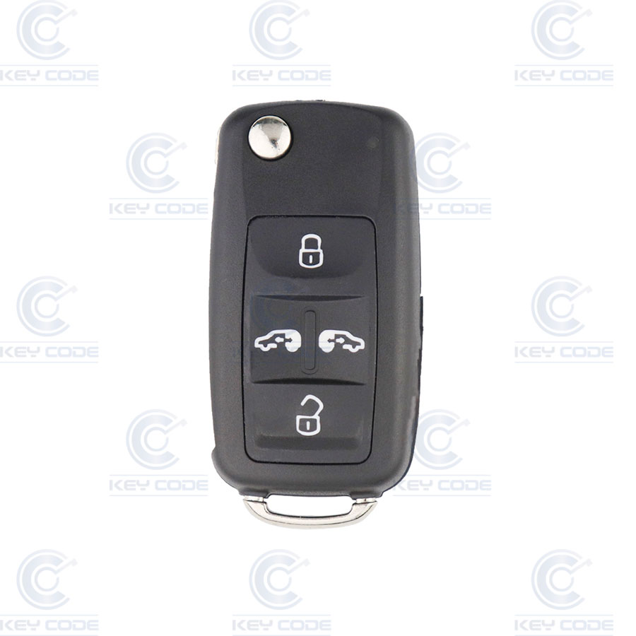 FOLDING REMOTE CONTROL SEAT ALHAMBRA (2016) (7N5837202ASINF, 7N5 837 202 AS INF) 5 BUTTONS PCF ID88 433Mhz ASK - ORIGINAL - 