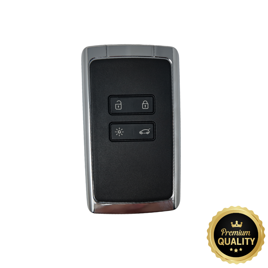 CARTÃO MÃOS-LIVRES 4 BOTÕES RNLT CLIO V, MEGANE IV, CAPTUR II  NCF29A1M HITAG AES (285974315R, 285973979R) 433 mhz (BRANCA) - QUALIDADE PREMIUM