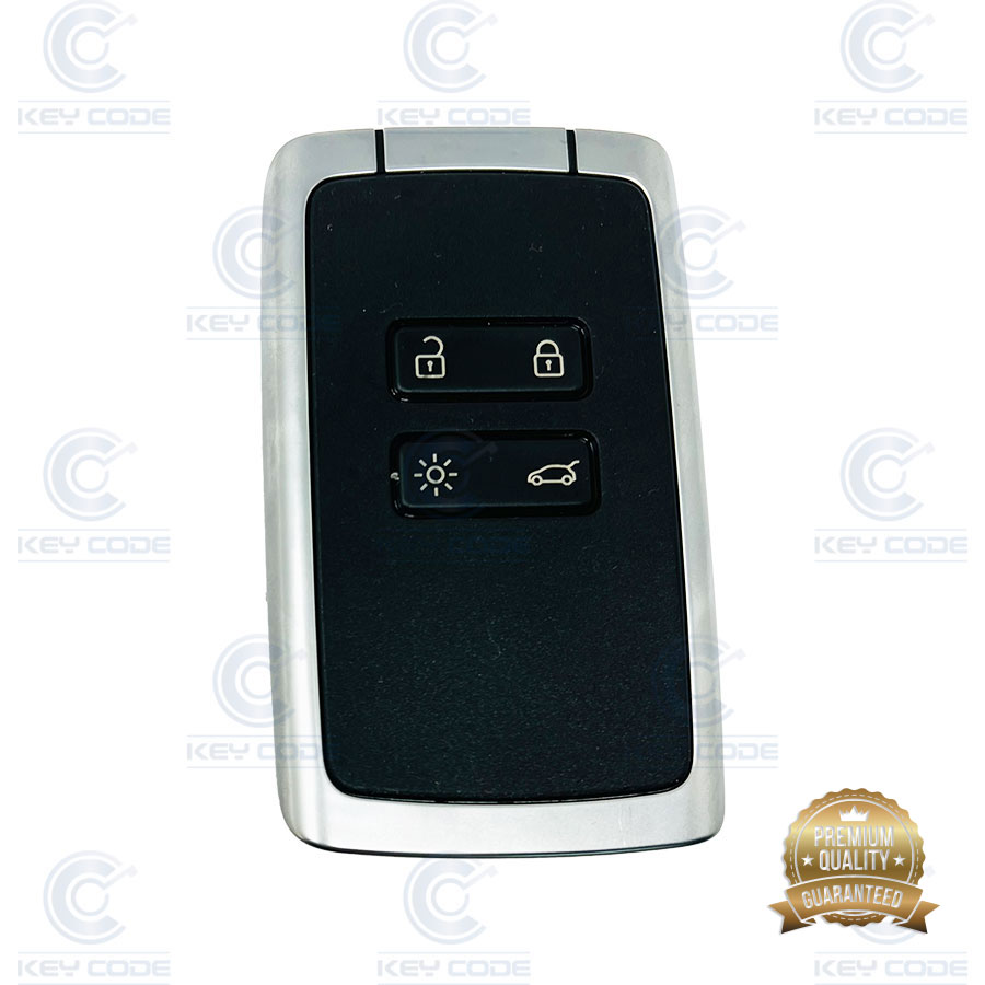 TARJETA MANOS LIBRES 4 BOTONES RNLT CLIO V, MEGANE IV, CAPTUR II NCF29A1M HITAG AES (285974315R, 285973979R) 433 mhz (BLANCA) - CALIDAD PREMIUM
