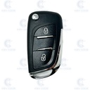 COQUE TELECOMMANDE PLIABLE PSA 2 BOUTONS VA2 (PILE SUR COQUE)