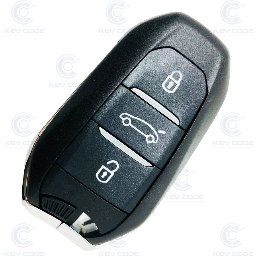 TELECOMMANDE KEYLESS AVEC 3 BOUTONS POUR PSA C4 GRAND PICASSO (98167108ZD) PCF7953M HITAG 4A 128 bits 433 Mhz FSK 