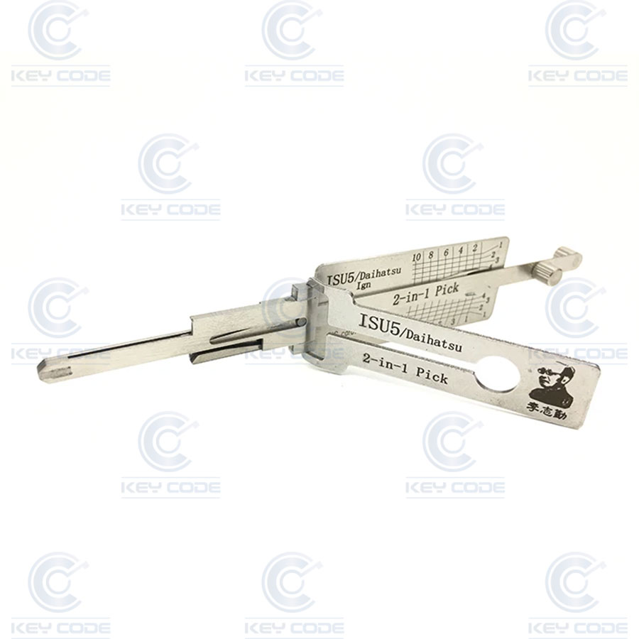 GANZUA LISHI 2 EN 1 ISU5+IGN (ARRANQUE) ISUZU, TOYOTA, DAIHATSU Y MITSUBISHI / ANTIREFLEJO