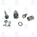  RNLT  LAGUNA III COUPÉ UNASSEMBLED LEFT DOOR LOCK  (7701210093) CARD VA6 EMERGENCY KEY BLADE- ORIGINAL  