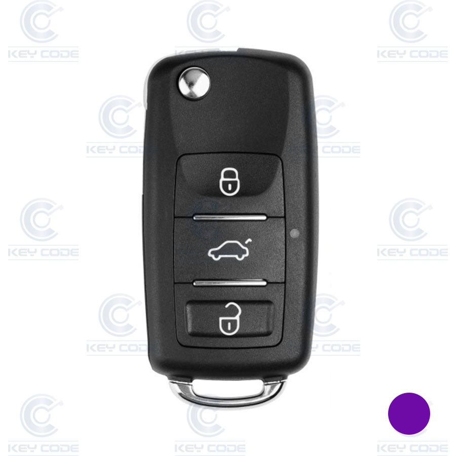 VOLKSWAGEN REMOTE WITH 3 BUTTONS & XT27B SUPERCHIP FOR VVDI KEY TOOL XEB510EN 
