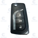 TOYOTA 3 BUTTONS FLIP REMOTE CASE (TOY51)  