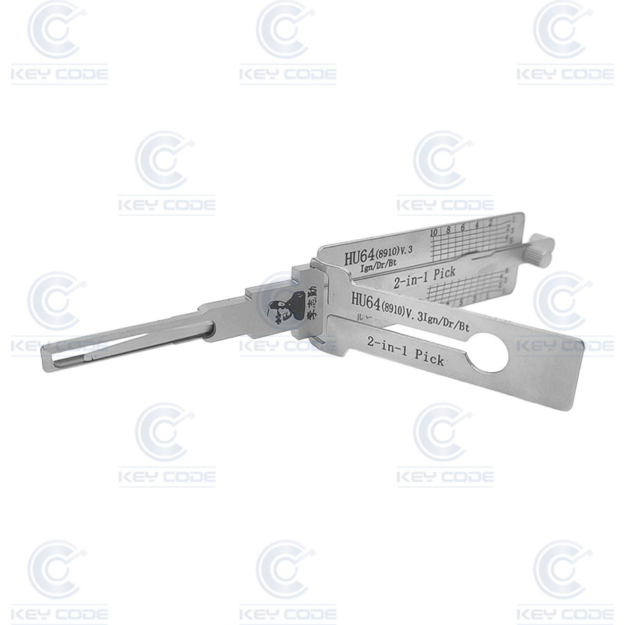 LISHI 2  IN 1 HU64-8910 MERCEDES, STARTER, DOOR AND TRUNK  / ANTIREFLECTION