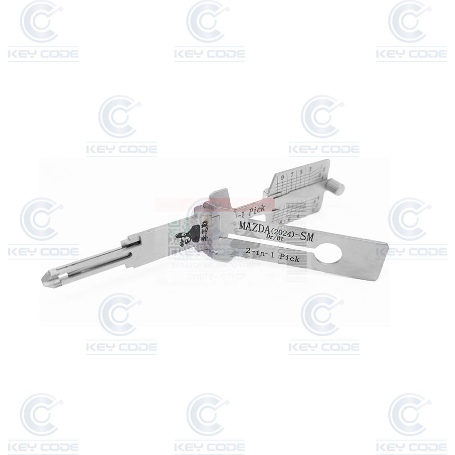 LISHI 2 IN 1 MAZDA2024-SM LOCK PICK FOR MAZDA CX30, DOOR AND TRUNK / ANTIGLARE