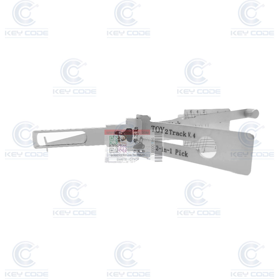 GANCHO LISHI 2 EM 1 TOY2T TOY2T-V4-CUTOUT PARA TOYOTA, LEXUS PORTA COM FECHADURA OCULTA / ANTIREFLEXO