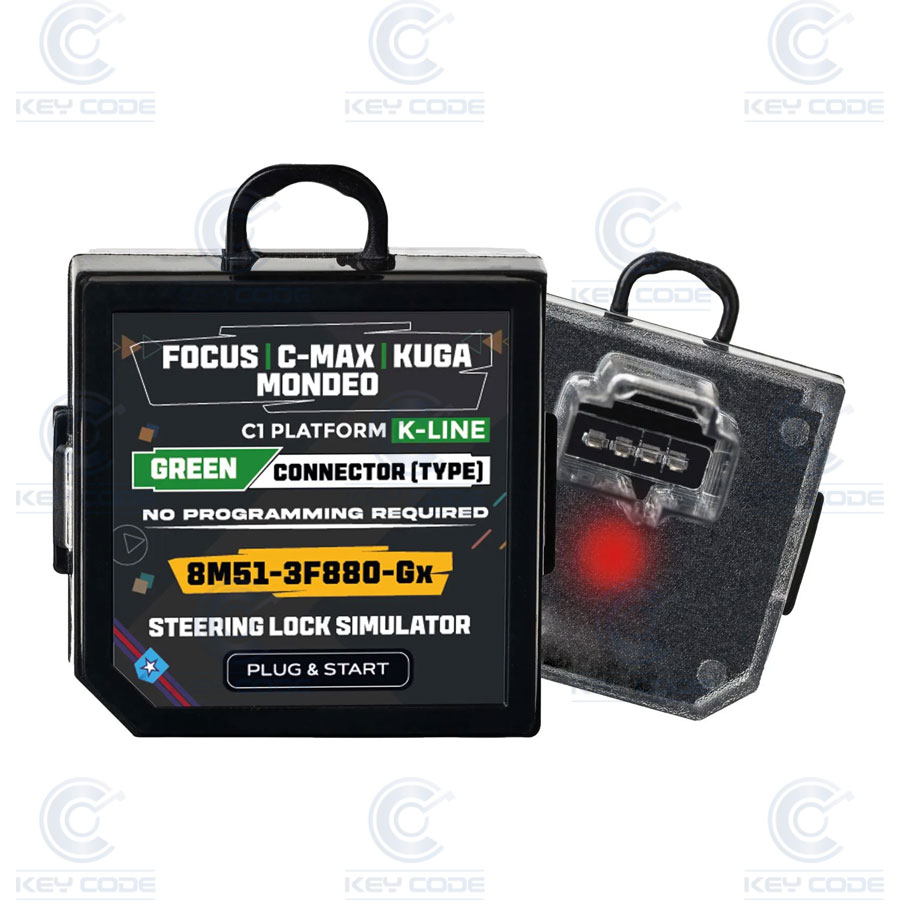 EMULADOR DE BLOQUEIO DE DIREÇÃO FORD MONDEO, FOCUS, C-MAX, KUGA C1 PLATFORM (8M51-3F880-GX) K-LINE