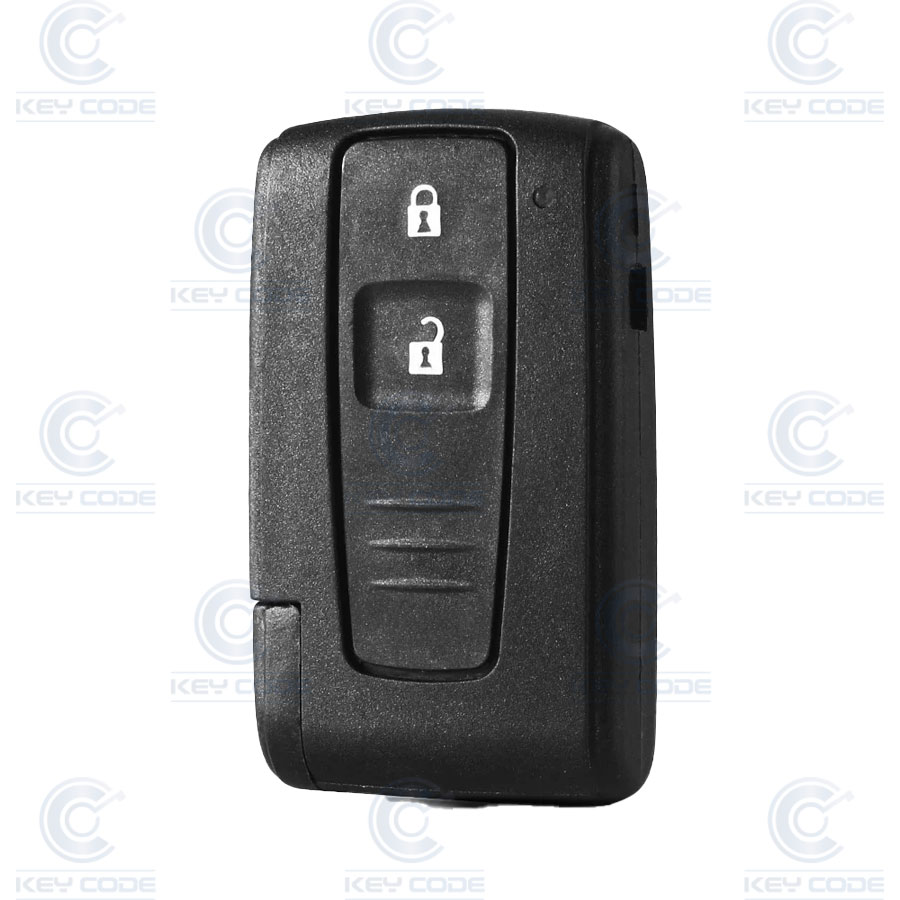 CONTROLE REMOTO TOYOTA 2 BOTÕES COROLLA VERSO (2005 - 2011), PRIUS (2006 - 2009) (890700F022, 8907047281) 4D70 433 MHz ASK