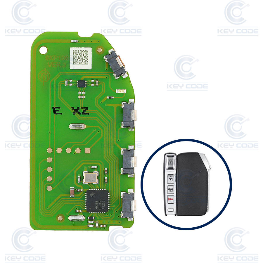 ELECTRONIC CIRCUIT XHORSE XZKA82EN EXCLUSIVE FOR KIA, HYUNDAI REMOTES WITH 4 BUTTONS 433 MHZ FSK
