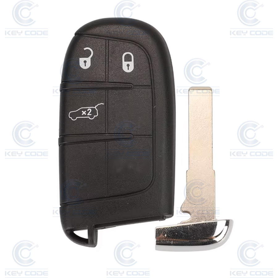 TELECOMMANDE INTELLIGENT JEEP AVEC 3 BOUTONS POUR RENEGADE HITAG AES PCF7953M ID4A 433 MHZ ASK SIP23