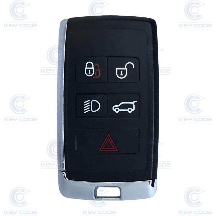 MANDO KEYLESS JAGUAR, LAND ROVER DE 5 BOTONES PARA E-PACE, I-PACE, F-PACE, RANGE ROVER (JK5215K601DG, BG) HITAG PRO ID49 433 MHZ FSK HU101