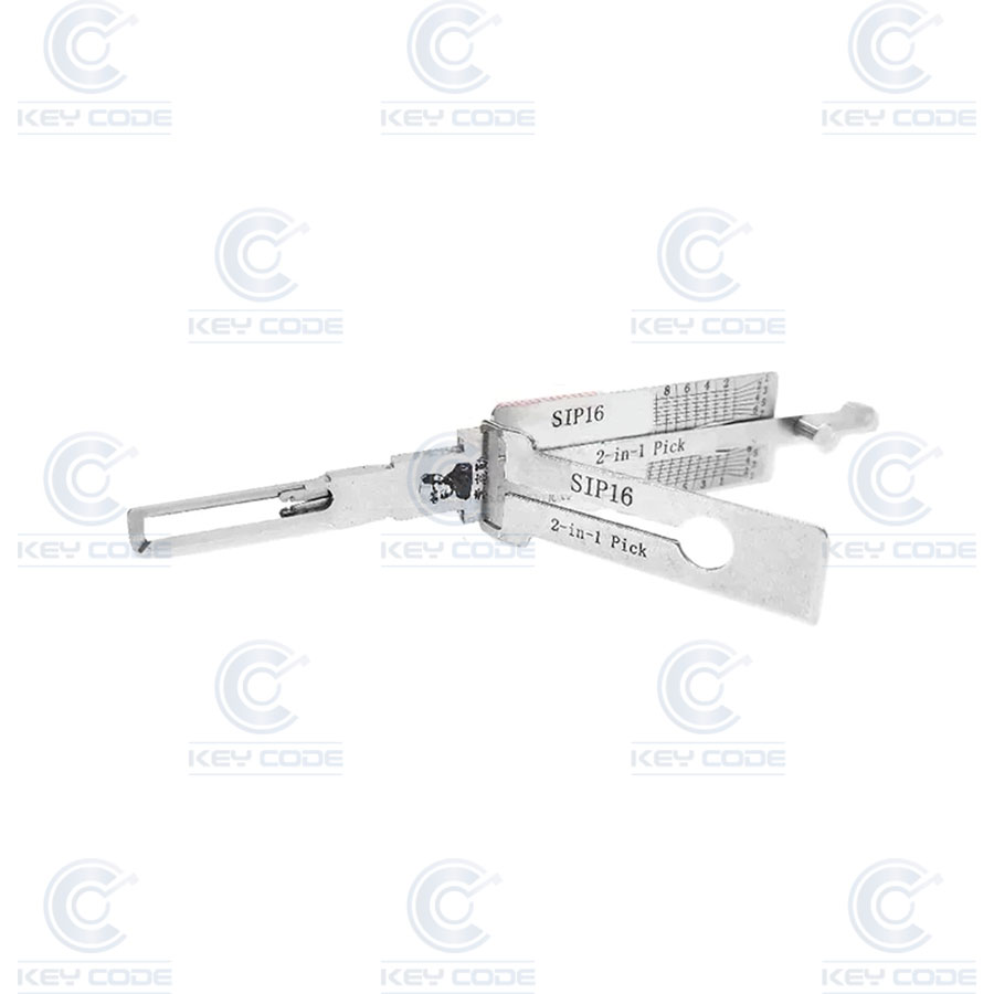 CROCHET LISHI 2 EN 1 SIP16 POUR MASERATI, ALFA ROMEO, FIAT, LANCIA DÉMARRAGE ET PORTE / ANTIREFLET