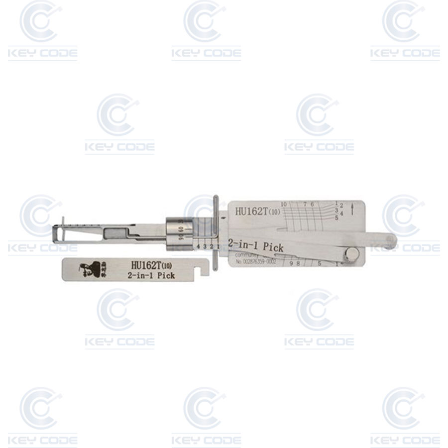 CROCHET LISHI HU162 V3 POUR VW, AUDI (2016) 10 TAILLES (6+4) / ANTIREFLET