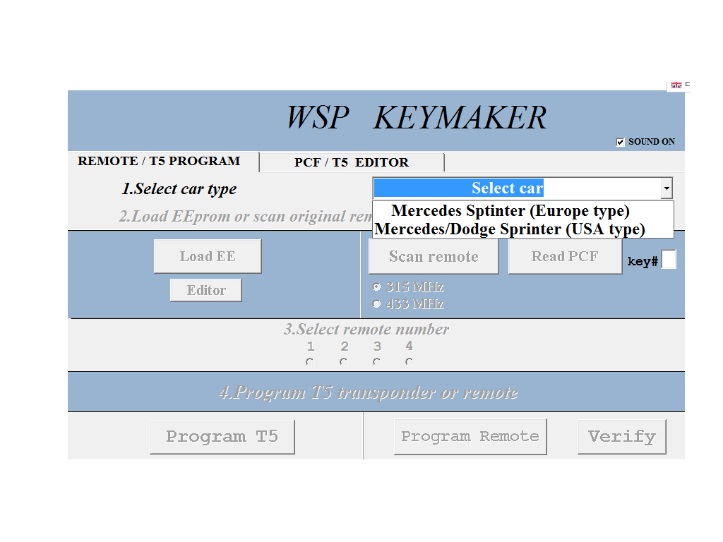 SOFTWARE WSP (Sprinter W901-W902-W903-W904-W905)+W638 Vito/Viano) PARA MB REMOTE KEYMAKER