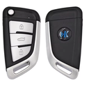 KEYDIY TELECOMMANDE TYPE BMW B29 DE 3 BOUTONS KEYDIY -  BOUTONS MÉTALLIQUES