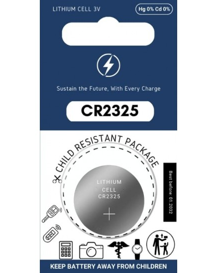 CR2325 BATTERY 3.0V  (1 PIECE) 