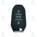 COQUE TELECOMMANDE KEYLESS PSA AVEC 3 BOUTONS HU83 (NOUVEAU FORMAT DE CIRCUIT)