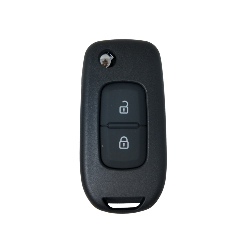 COQUE TELECOMMANDE PLIABLE RENAULT 2 BOUTONS VA2 - PILE EN CIRCUIT
