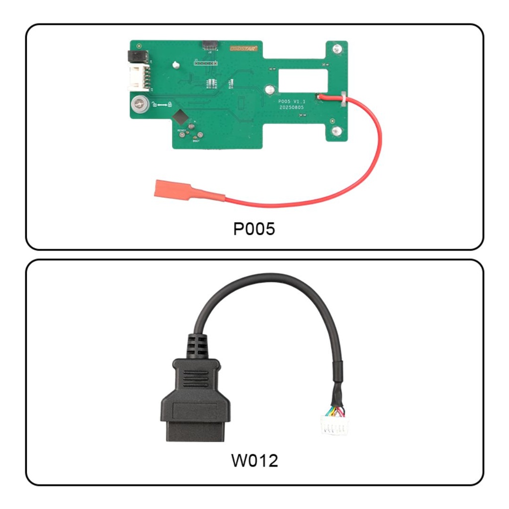 KIT ADAPTADOR P005 PARA FUNÇÃO IMMO BMW BDC2 – OBDSTAR