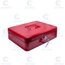 COFRE METALICO  PORTATIL 76/4 TECHNOMAX 9 x 30 x 24cm - ROJO 