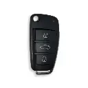 TELECOMMANDE PLIABLE AVEC3 BOUTONS POUR AUDI A3 (+05) 8P0837220D INF 433 Mhz