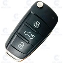 MANDO PLEGABLE AUDI PARA A4, RS4, SEAT, EXEO DE 3 BOTONES 433 MHZ (8E0837220K, 8E0837220Q, 3R0837220) ID48 