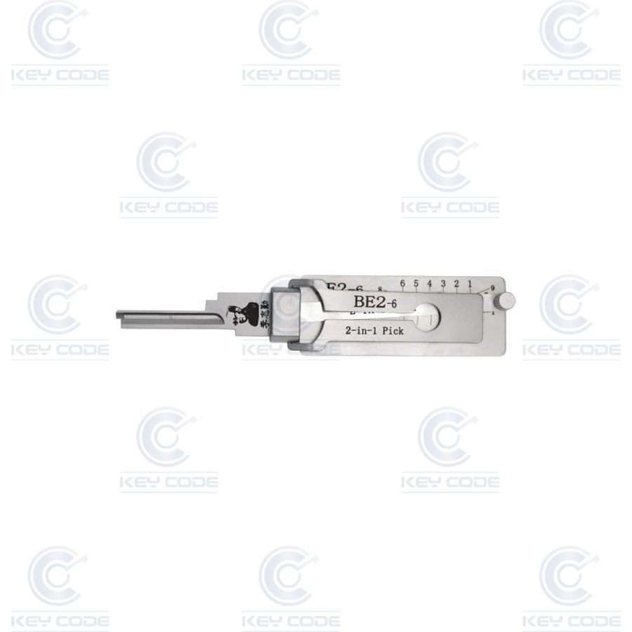 GANZUA LISHI 2 EN 1 BE2 6 PINS / ANTIREFLEJO
