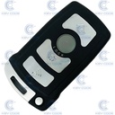 BMW SERIES 7 4 BUTTONS REMOTE WITH KEY BLADE - SMART KEY PCF7942 ID46 (868 Mhz FSK) 66126959062