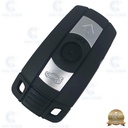 CARCASA DE MANDO BMW CAS S3 KEYLESS 3 BOTONES CON ESPADÍN HU92 - CALIDAD PREMIUM