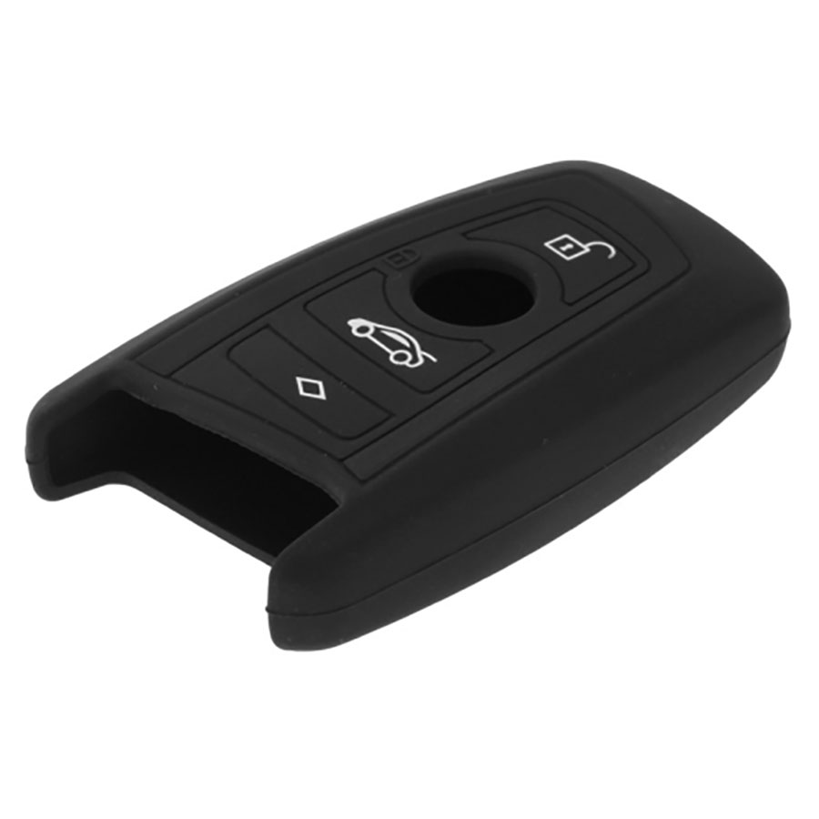 FUNDA DE SILICONA PARA MANDOS KEYLESS DE 3 BOTONES DE BMW - NEGRO 