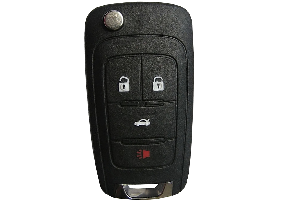 COQUE TELECOMMANDE CHEVROLET PLIABLE 4 BOUTONS PROFIL Z