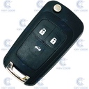 FLIP REMOTE KEY WITH 3 BUTTONS FOR CHEVROLET CRUZE (13500219) PCF7937E ID46 434 mhz ASK - AFTER MARKET