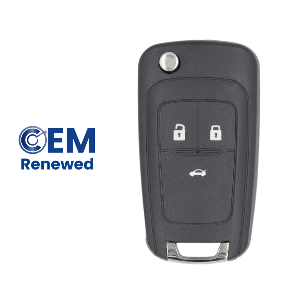 TÉLÉCOMMANDE PLIABLE CHEVROLET CRUZE 3 BOUTONS ID46 (13584826) 433 MHz - ORIGINALE
