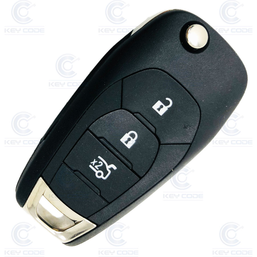 TELECOMMANDE PLIABLE AVEC 3 BOUTONS POUR CHEVROLET CRUZE +2019 HITAG 2 ID46 (13513927) 433 MHZ ASK - ORIGINALE