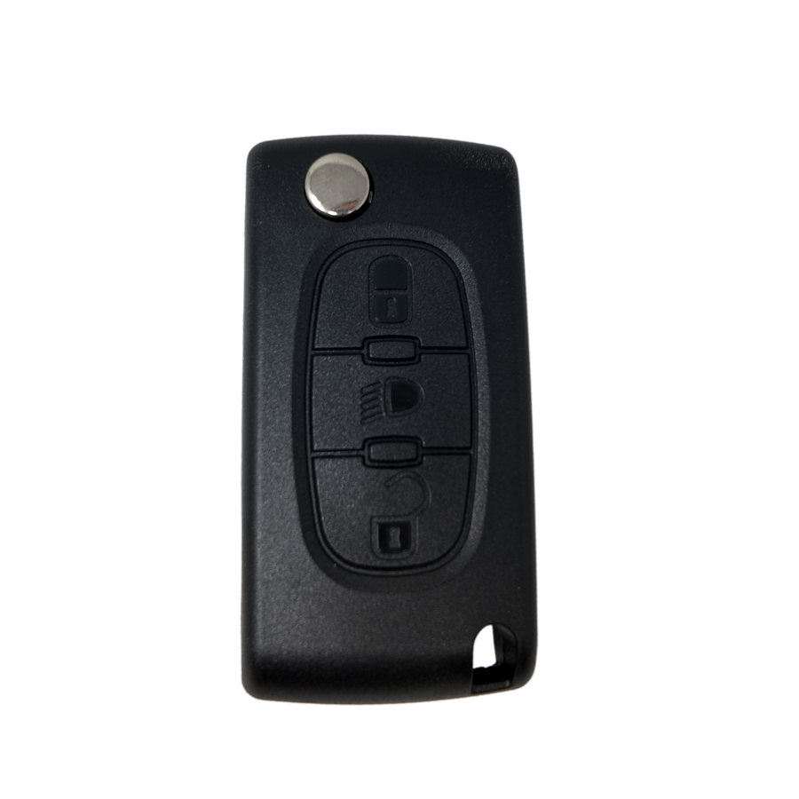 MANDO PLEGABLE PSA DE 3 BOTONES PARA C4 VA2 PILA EN CIRCUITO (6554TE - 649097) ID46