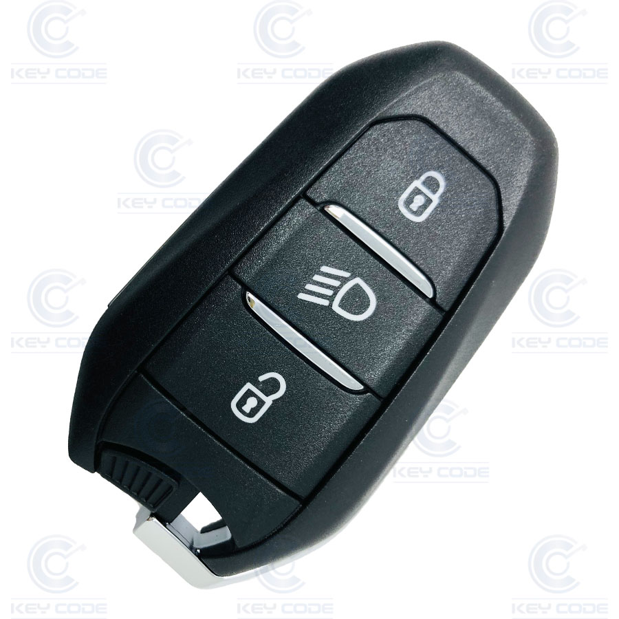 MANDO KEYLESS DE 3 BOTONES DE CITROEN C3 (+2017) HITAG AES (98097833ZD) 433 MHZ - ORIGINAL  